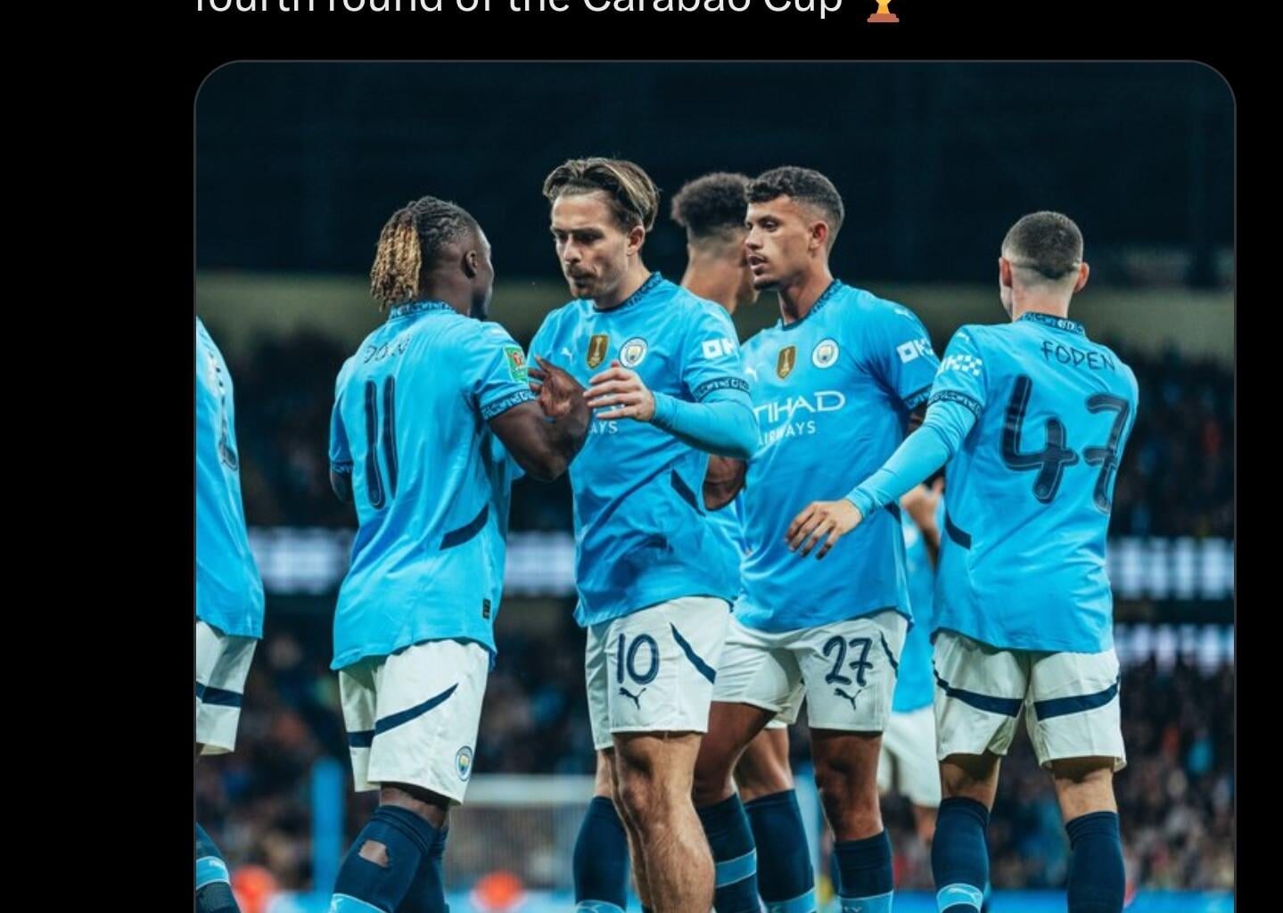 Carabao cup 4th round vs the Coys