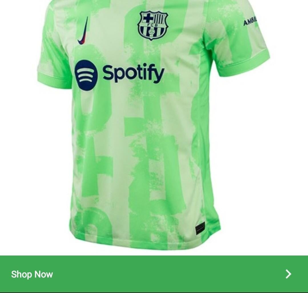 Barca 3rd kit already in Middle East Market