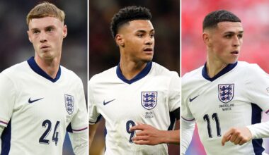 Palmer, Watkins and Foden withdraw from England camp!