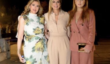 Queen Maxima and the Princess of Orange joined the deposed Greek and Serbian royal families for a concert in Greece