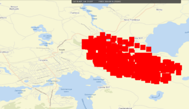 Toropets Ammo Storage Facility Still on Fire (From NASA FIRMS Satellite, today's data)