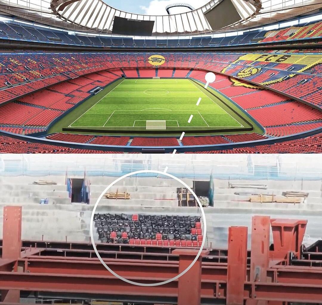 FC Barcelona has started installing the seats in the New Camp Nou