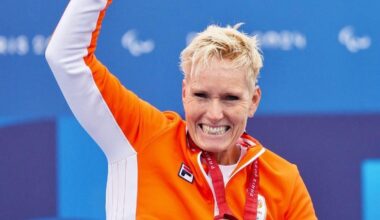 Today Jennette Jansen won her 11th paralympic medal in her 8th paralympic games.