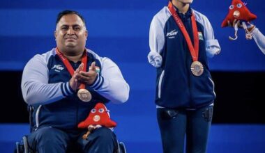 No legs, no hands, Olympic medals around their neck. Rakesh Kumar and Sheetal Devi from India won a bronze medal in Mixed Team Compound Archery.