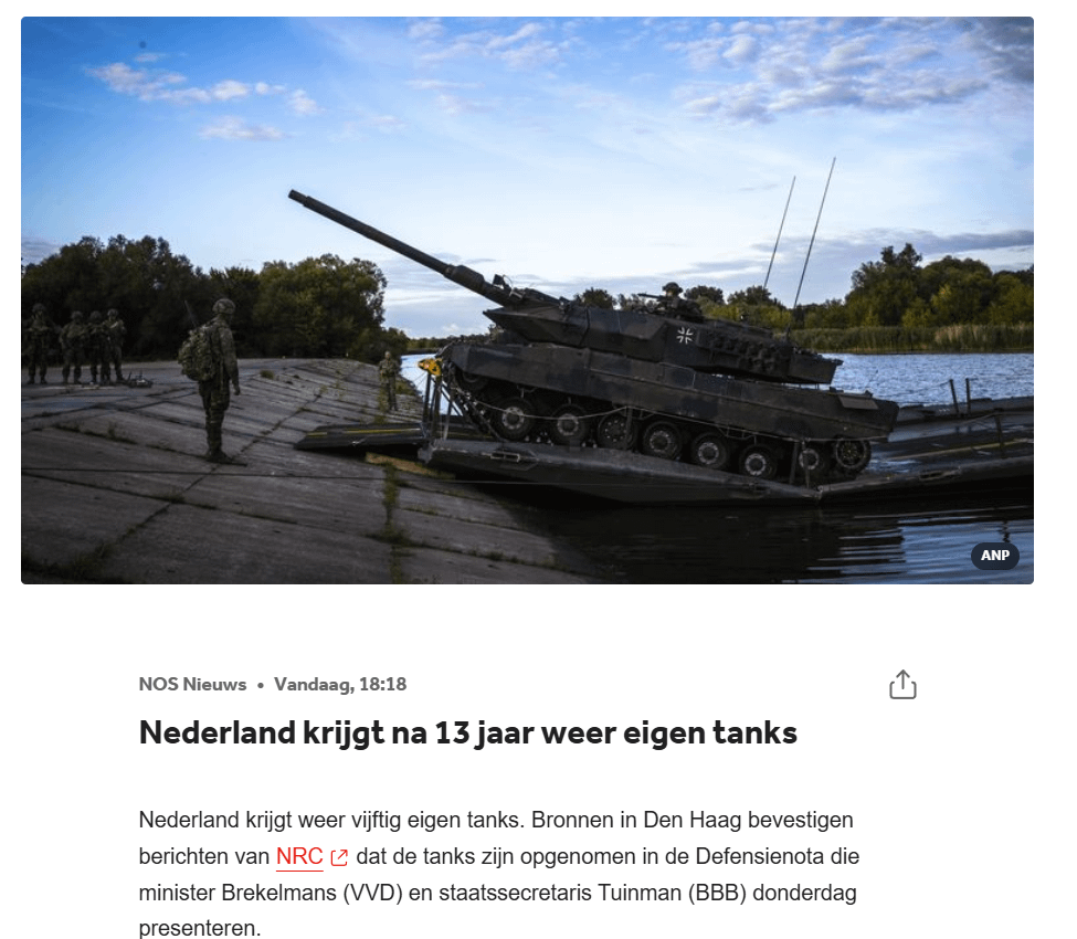 We finally have tanks; time to invade Belgium.