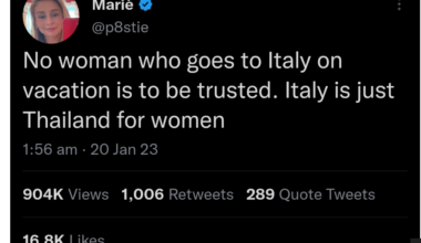 Italy is Thailand for women