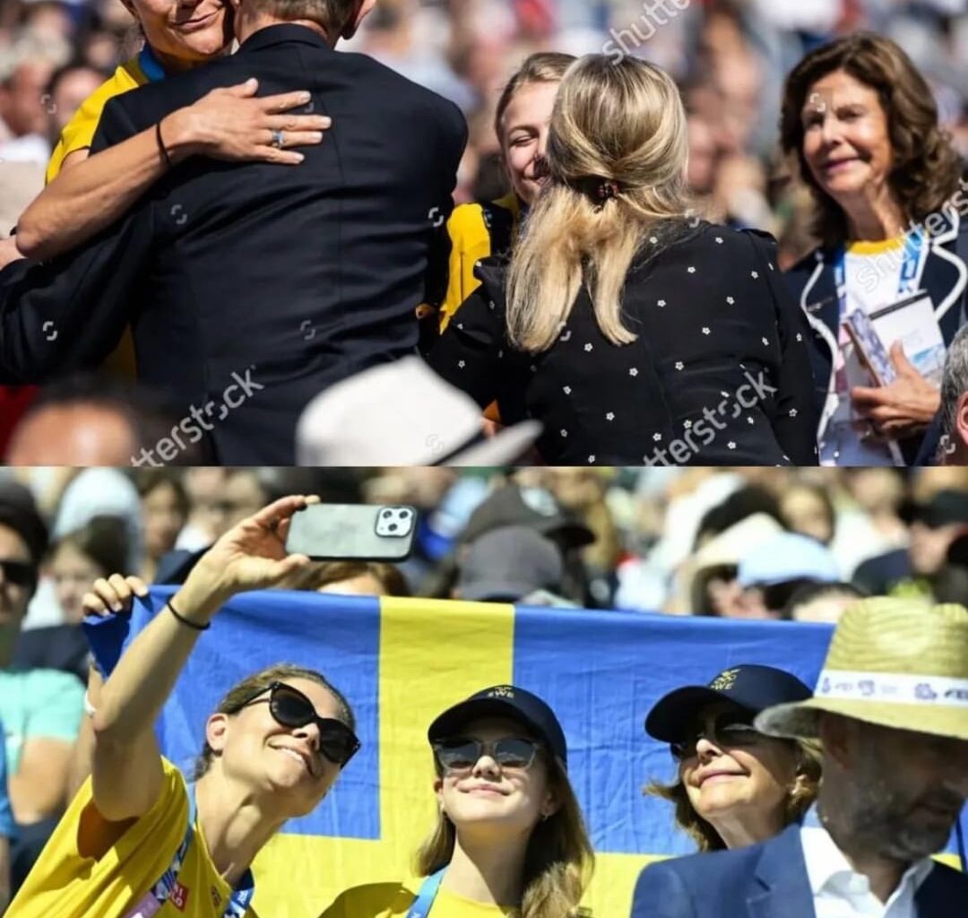 The Duke and Duchess of Edinburgh met up with Queen Silvia, Crown Princess Victoria, and Princess Estelle at the dressage team event at the Paralympics at Chateau de Versailles