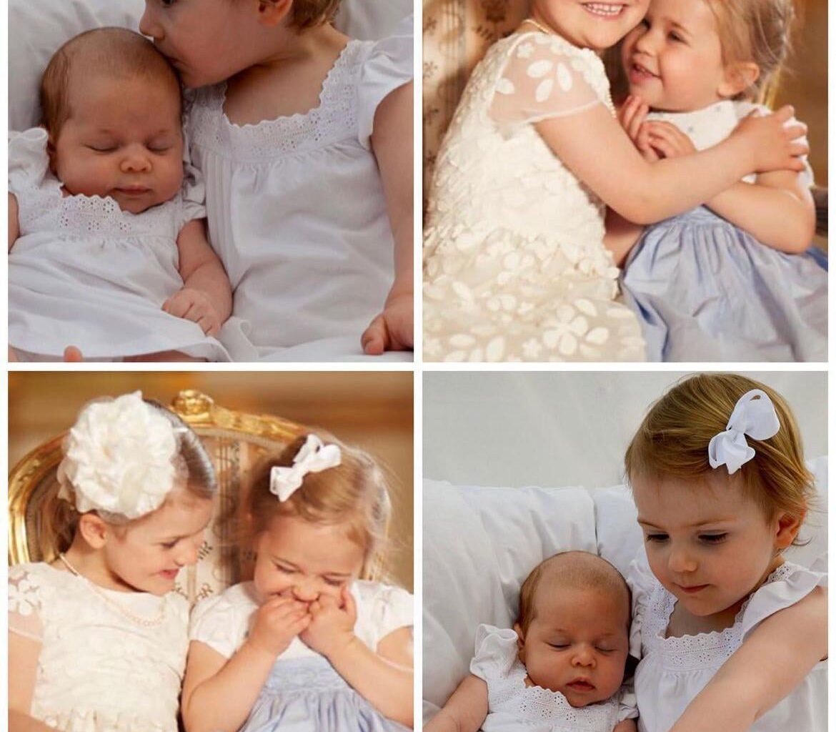 Cousins, Princess Estelle (2012) and Princess Leonore (2014)