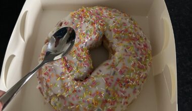 This bakery in Wimborne, Dorset sells large donuts