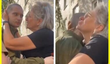 A weeping mother finally hugged her 22-year-old son, a Ukrainian soldier who was left speechless after being tortured in Russian captivity