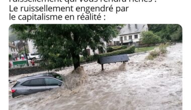 Ça pour ruisseler, ça ruisselle !