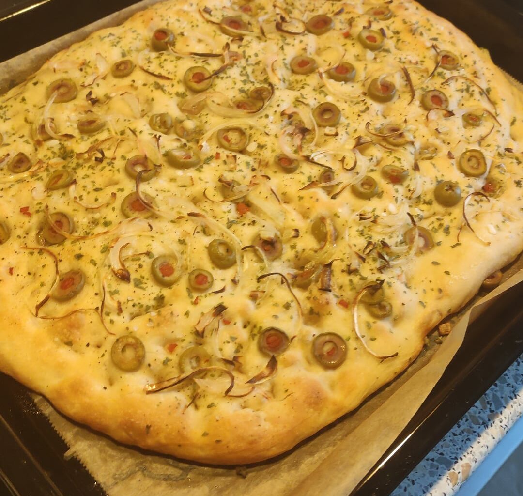 Erste Mal Foccacia selbst gemacht.