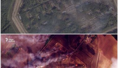 Satellite imagery shows that Russian depots near Tikhoretsk and Oktyabrske have been almost completely destroyed