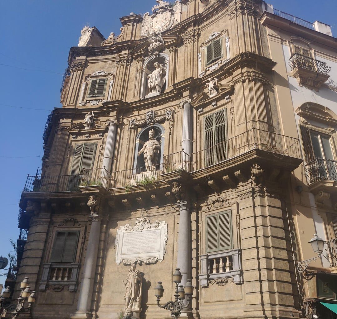 Quattro Canti square, Palermo, Italy.