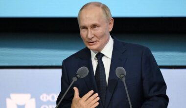 Vladimir Putin urges citizens to 'have sex during work breaks' to address Russia's dire birthrate