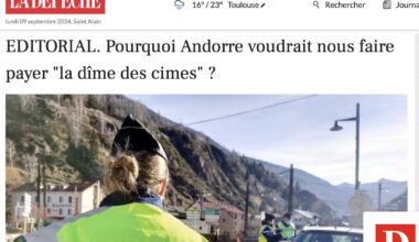 'Per què Andorra ens vol fer pagar als francesos un impost per venir a comprar?'