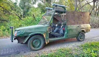 A Russian "miracle" vehicle used by the 155th Marine brigade in Kursk Oblast