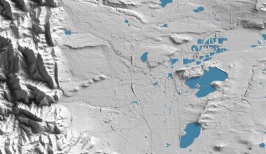 [OC] Detailed relief map of Boulder Colorado created from LiDAR data with ReliefViz