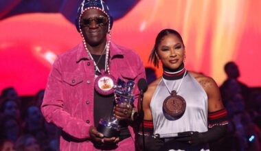 Flavor Flav Gives Jordan Chiles Her Own Bronze Clock Chain at MTV VMAs After Medal Was Taken From Her