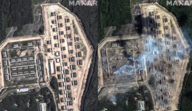 Satellite Images Show Massive Devastation At Russian Ammo Storage Sites Struck By Ukrainian Drones. Before and after satellite images of the Oktyabrsk, Tikhoretsk and Toropets munitions storage facilities show the recent results of Ukraine's long-range drone operations.