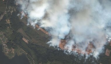 Massive Russian Weapons Depot Still Burning After Ukrainian Drone Attack. Strikes in the Tver region targeted warehouses full of rockets and missiles, reportedly including some delivered to Russia by North Korea.