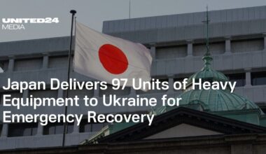 Japan Delivers 97 Units of Heavy Equipment to Ukraine for Emergency Recovery