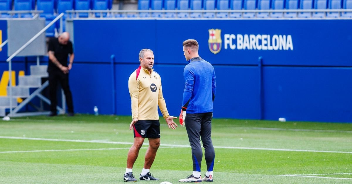 ‘I’ve given him clear orders’ - Hansi Flick reacts to Marc-André ter Stegen’s error in Barcelona defeat to Monaco