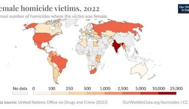 Female homicide victims, 2022