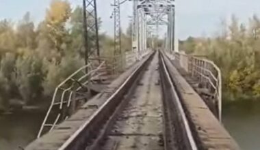 A railway bridge in the Samara region was blown up in Russia