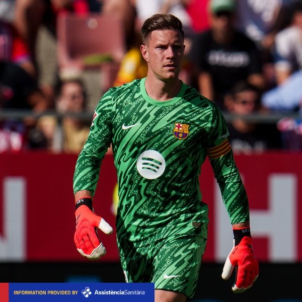 [MEDICAL NEWS] Marc Andre ter Stegen underwent successful surgery this afternoon on a patellar tendon injury in his right knee performed by Dr Joan Carles Monllau under the supervision of the FC Barcelona Medical Services He will be unavailable for selection until he has fully recovered.