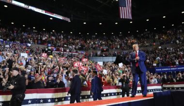 Videos appear to show empty seats at Donald Trump's Long Island rally