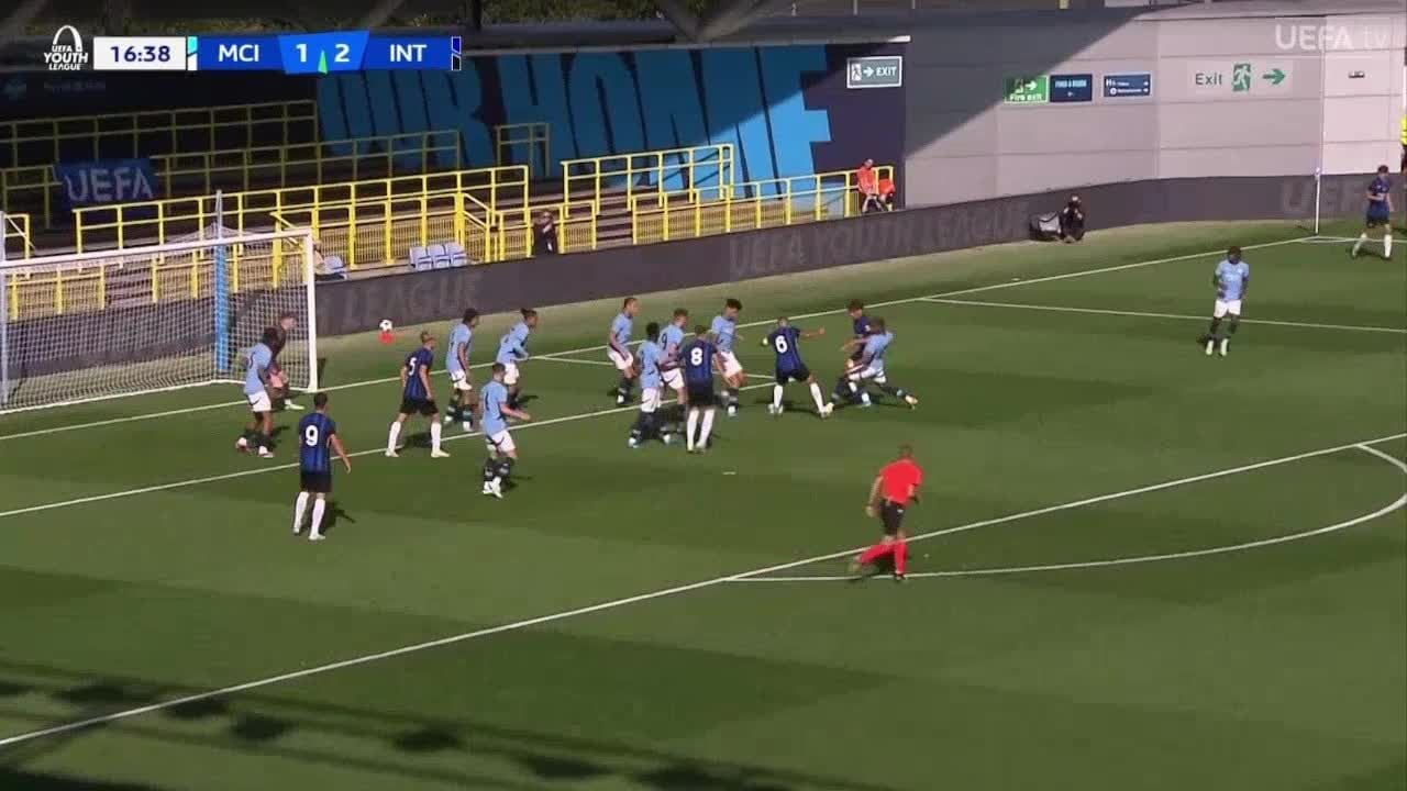 Manchester City U19 1-[3] Inter U19 - Christos Alexiou 17'