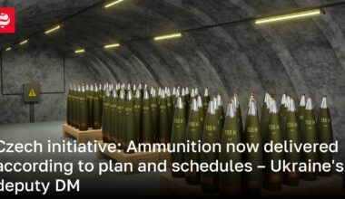 Czech initiative: Ammunition now delivered according to plan and schedules – Ukraine's deputy DM