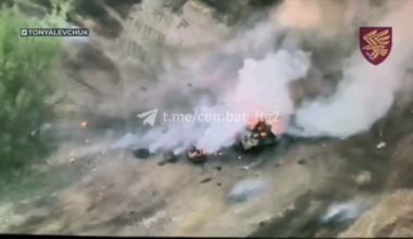 Russian BTR-82A destroyed in Kursk by 95th Air Assault Brigade