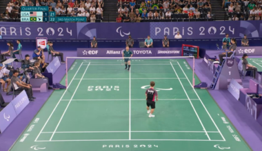 Parabadminton: Crazy rally to end this men's singles SH6 match!