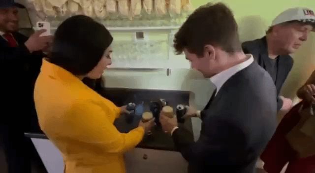 Nazi Nick Fuentes and Laura Loomer toast to "the hostile takeover of the Republican Party"