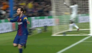 This Goal by Lionel Messi vs Chelsea was his 100th UCL Goal for Barcelona.