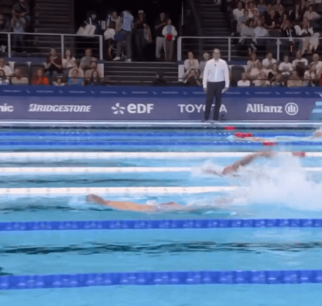 Para Swimming Men’s 100m freestyle S5 class finish