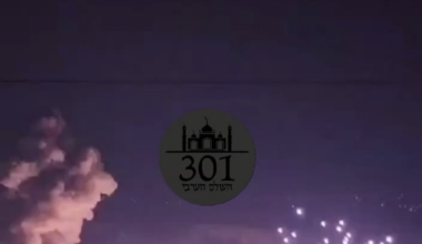 Air bombing and jet flares (I think) in south Lebanon tonight