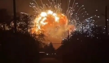 Explosion in Tihoretsk, Krasnodar region.