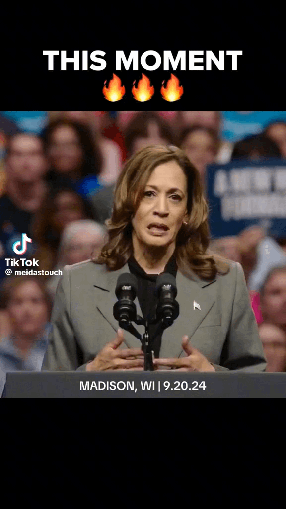 Our Next President Kamala Harris is not holding back. Listen to THiS!