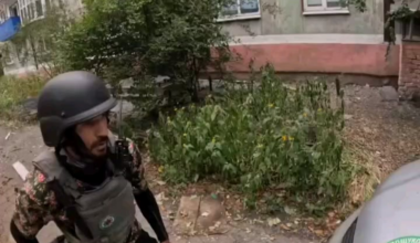 Ukrainian Volunteers encountered a Russian soldier during an evacuation of civilians Donetsk region