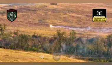 Recent footage of Ukrainian “Dragon” drones cooking Russian positions with thermite