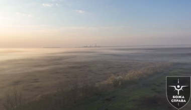 "40 seconds of our war-mutilated Donbas, over which the Ukrainian sun rises." - The aerial scouts of the "Gods Work" unit offer a short break from all the death and pain and pay tribute to the beautiful land they are fighting for. This is the land of the ukrainian people.