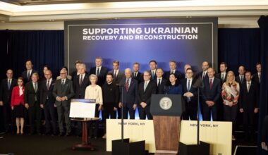 Over 30 nations and the EU adopt declaration in support of Ukraine's recovery