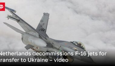 Netherlands decommissions F-16 jets for transfer to Ukraine – video