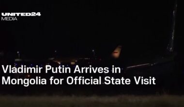 Vladimir Putin Arrives in Mongolia for Official State Visit