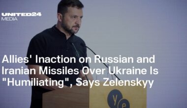 Allies' Inaction on Russian and Iranian Missiles Over Ukraine Is "Humiliating", Says Zelenskyy