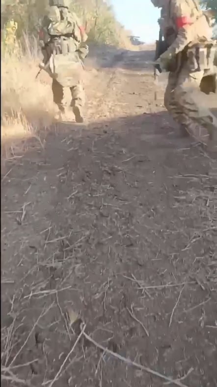 Russian soldier records the moment his BTR-82A was blown up by a mine during an assault on positions in the Vuhledar direction, after this they are forced to take cover (longer version without watermark)