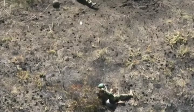 NSFW: Ukrainian 30th Mechanized Brigade's "Aerobomber" pilots hit Russian infantry with drone dropped ammunition